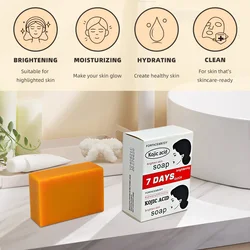 Kojic Acid Skin Whitening Soap Brightening Improves Dull Skin Gentle Deep Cleaning Brighten Oil Control Body Skin Whitening Soap