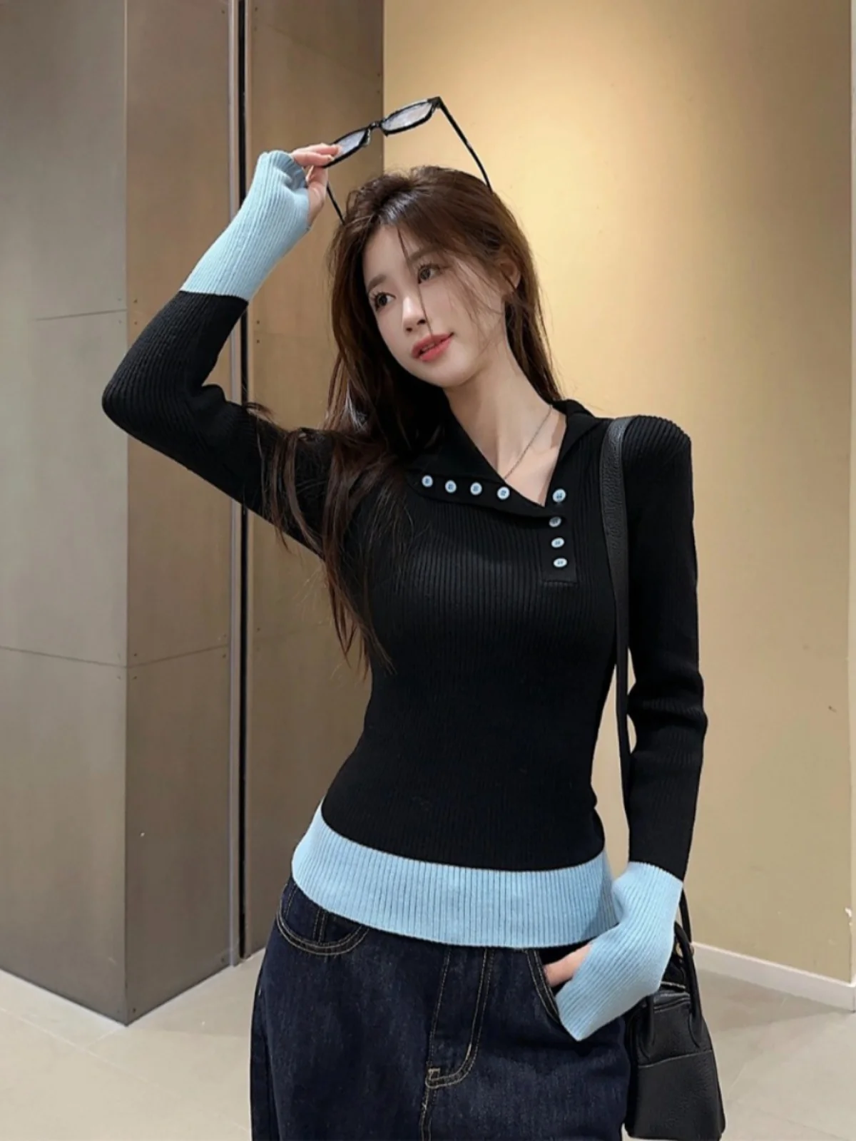 

Свитера Джемперы Пуловеры Женские вязаные флисовые рваные края Мешковатые Концертный фестиваль Ежедневная рок-группа Панк Гранж Альтернатива Y2K