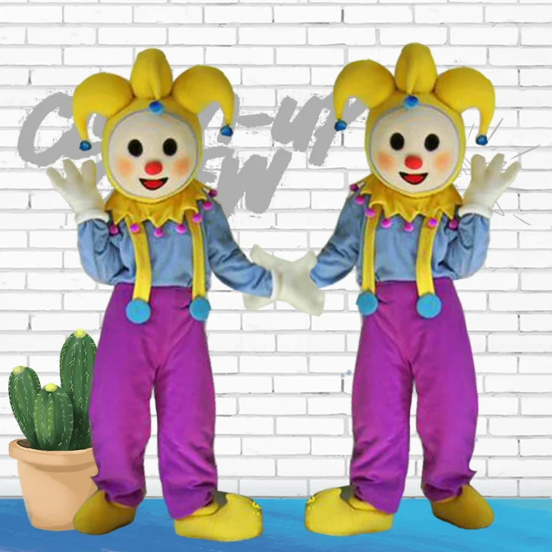 New Clown Mascot Costume Cosplay Clown Mascotte Fancy Dress Character Carnival Halloween Christmas Celebration Animal Costume