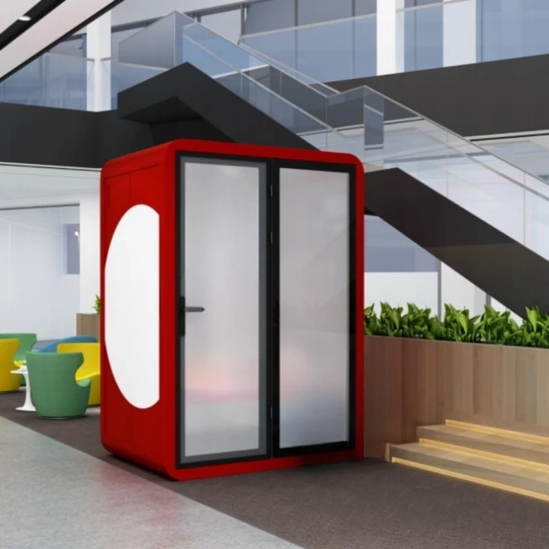 Soundproof Telephone Booth Frosted Glass Booth Telephone Booth