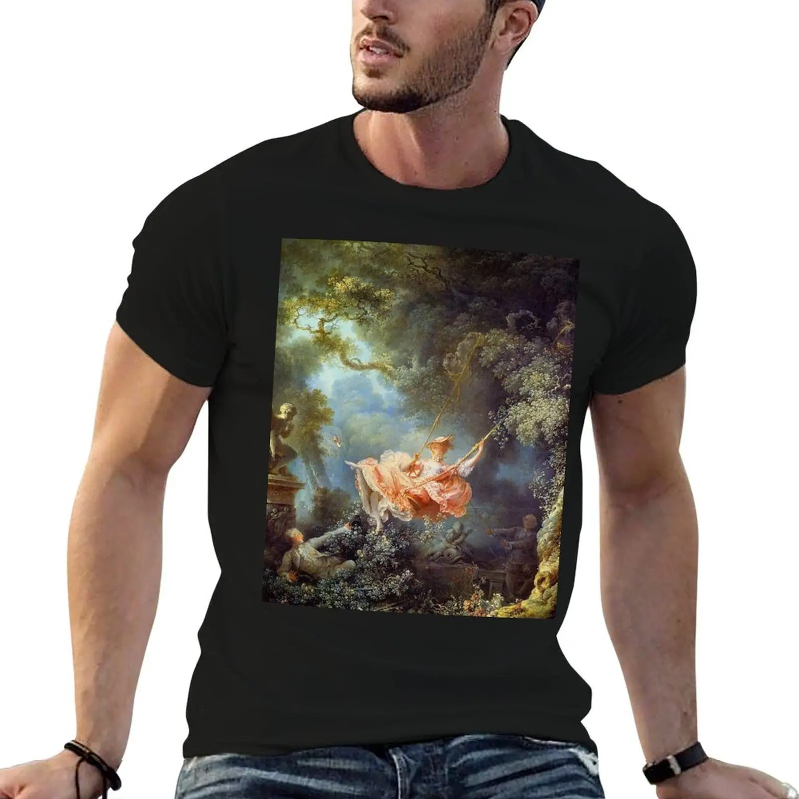 

Jean-Honoré Fragonard - The Swing T-Shirt t shirt man casual man t shirt cotton T-Shirt