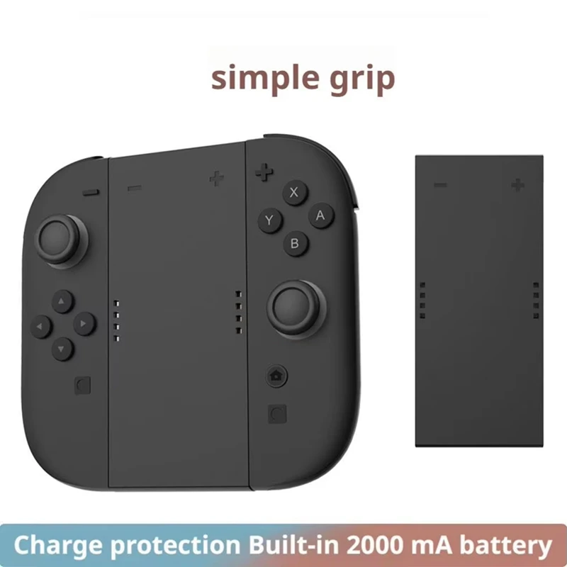 Super Sale For Switch 2 Handles Charger Magnetic Attraction Game Grip 2000mAh Console Protective Battery Fast Charging Accesso