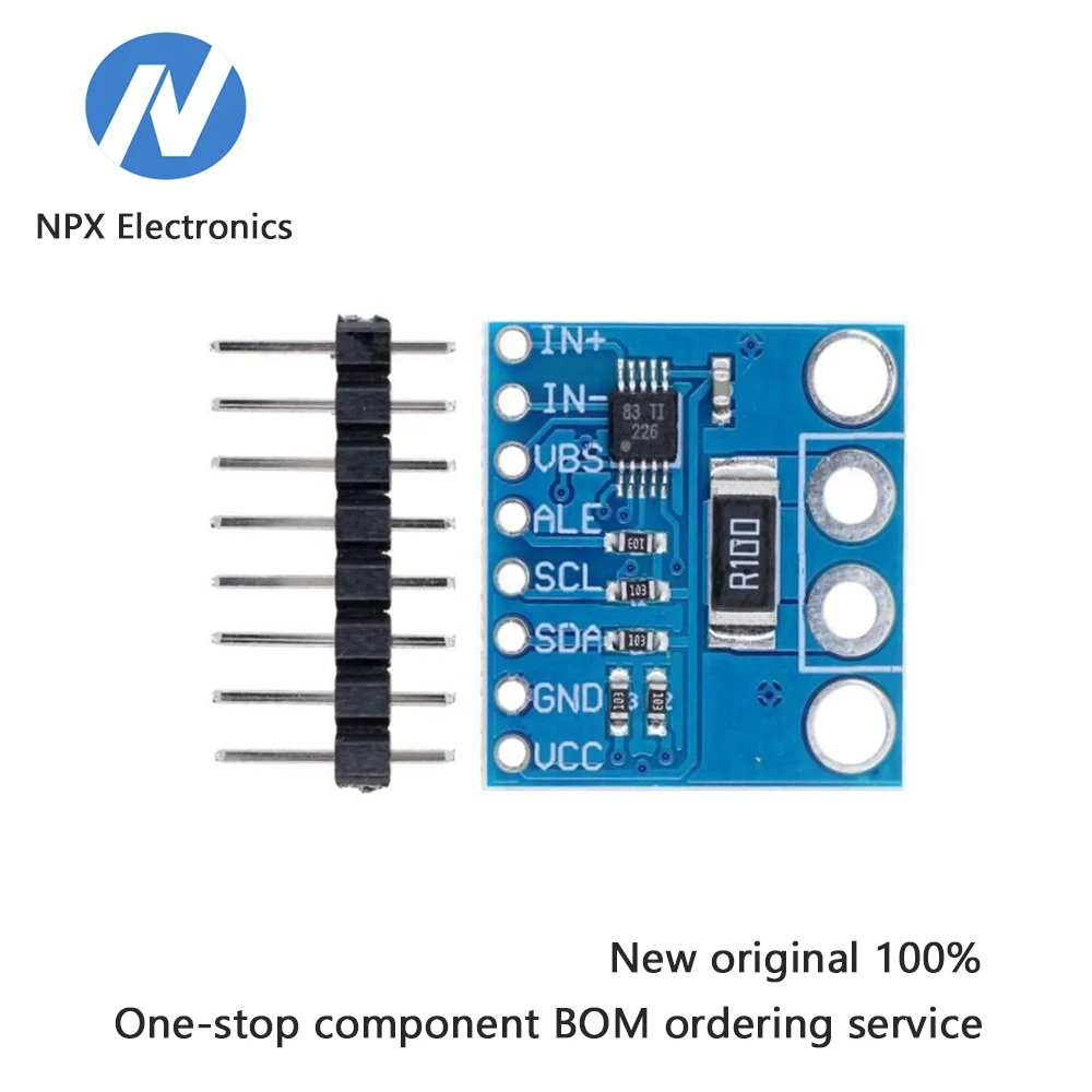 

MCU-226 INA226 Напряжение, ток, монитор мощности, функция сигнализации, 36 В, двунаправленный I2C 10 шт.