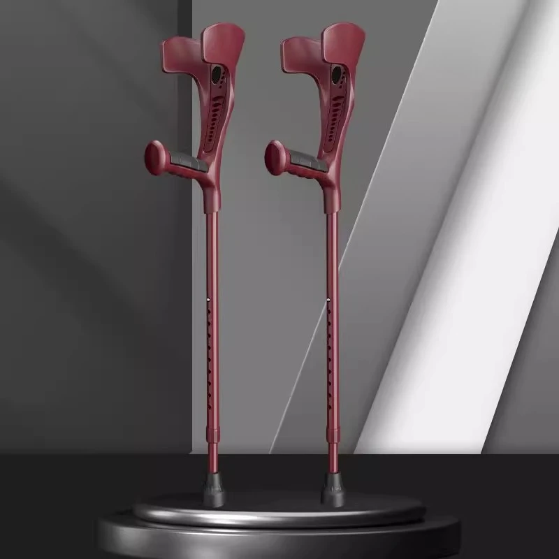 

Легкие средства для мобильности, трость, регулируемые костыли для предплечья, локтей, костыли для предплечья для взрослых, вспомогательные средства для ходьбы, складной дорожный костыль