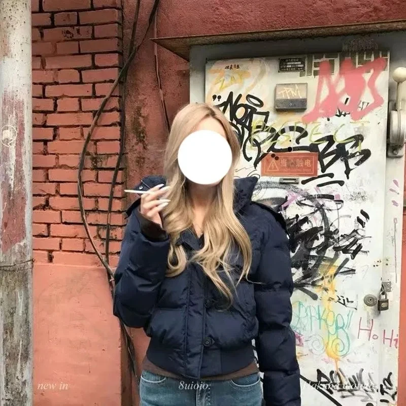 

Парка женская синяя, эстетичная, уютная, черная, длинная, зимняя, теплая верхняя одежда, мягкая, пушистая, свободного кроя, молодежная, простая, в университетском стиле, винтажная, бежевая