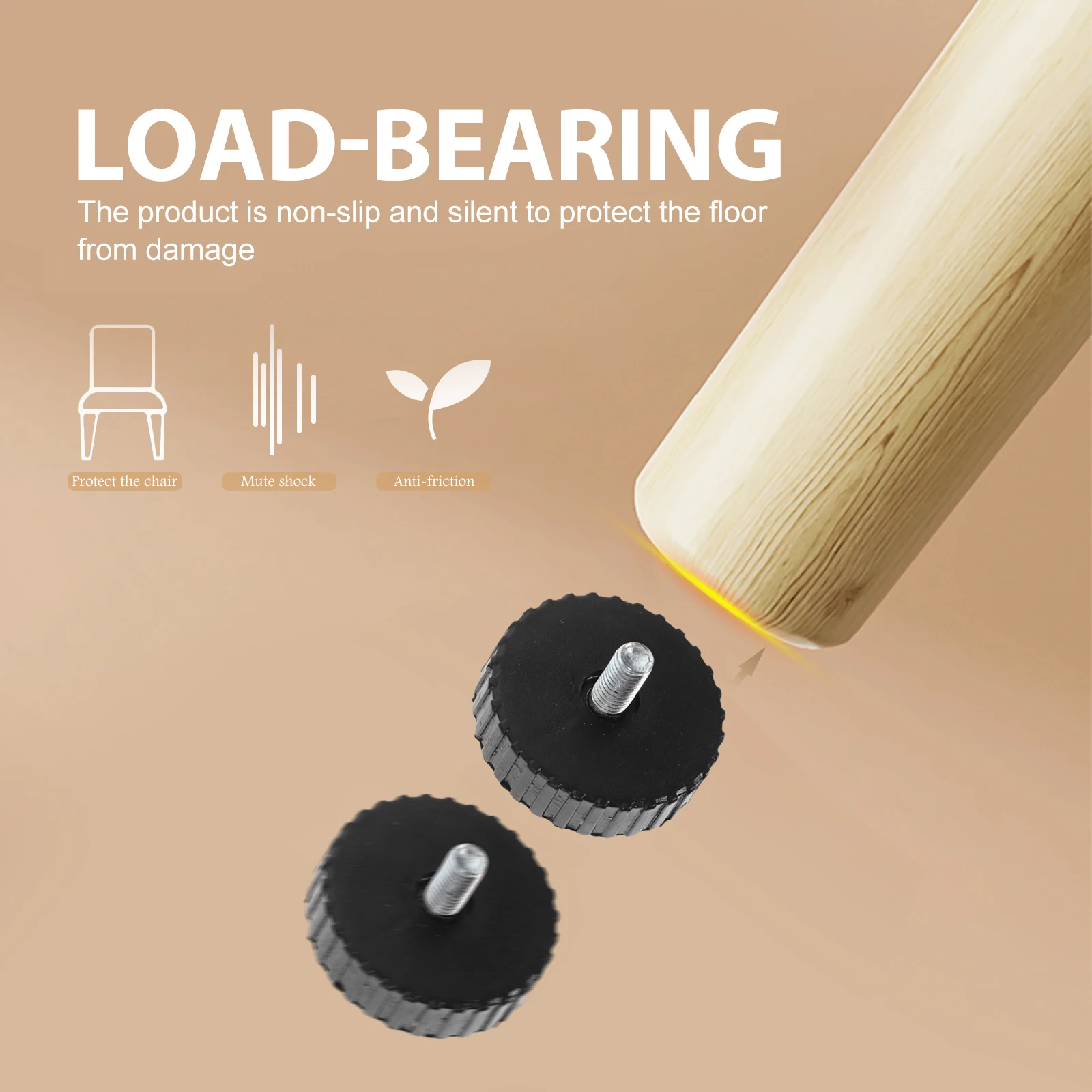 

20 Pcs Adjustable Cabinet Legs Iron Feet Leveler for Workbench Heavy Duty Furniture Table Rubber Cutting Board Pads