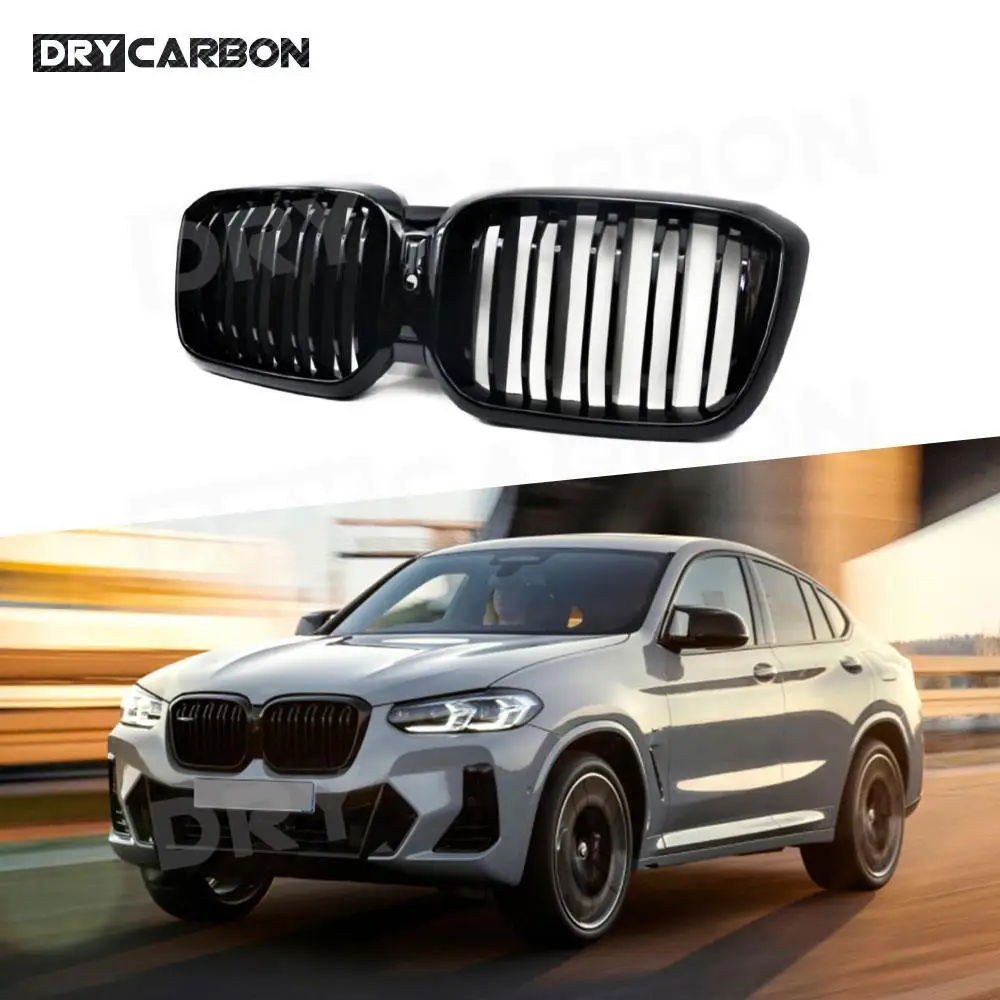 

ABS Gloss Black Car Front Bumper Racing Grill Front Grille for BMW X3 X4 G01 G02 2022+ Car Styling Replacement