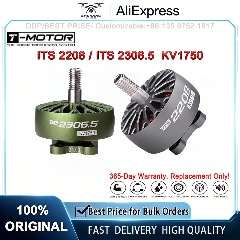 

T-MOTOR ITS 2208 2306.5 Brushless Motor 6S KV1750 FPV Freestyle Drone Motor RC Multicopter DIY Accessories