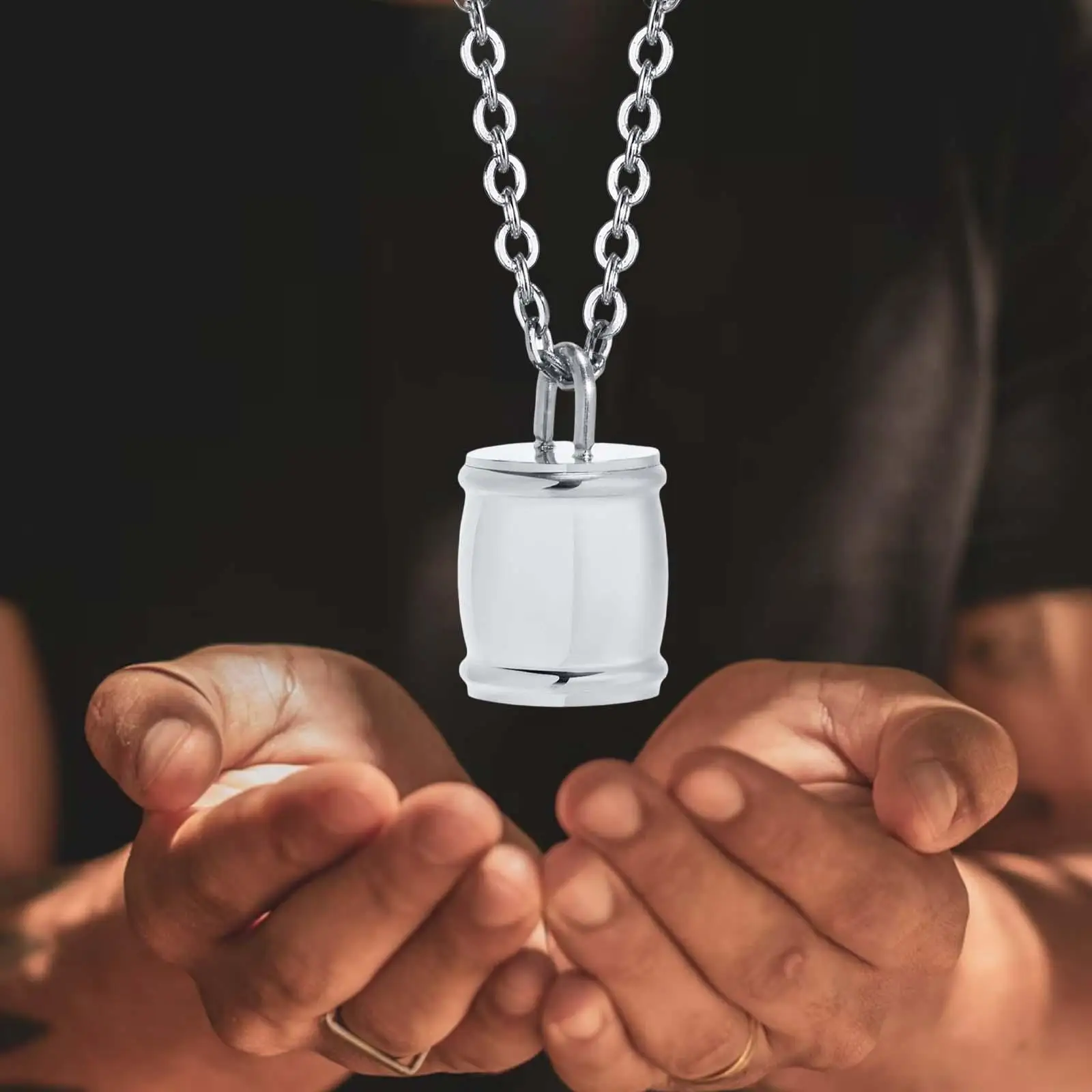Urn necklace stainless steel funeral gift urn holder cremation jewelry for
