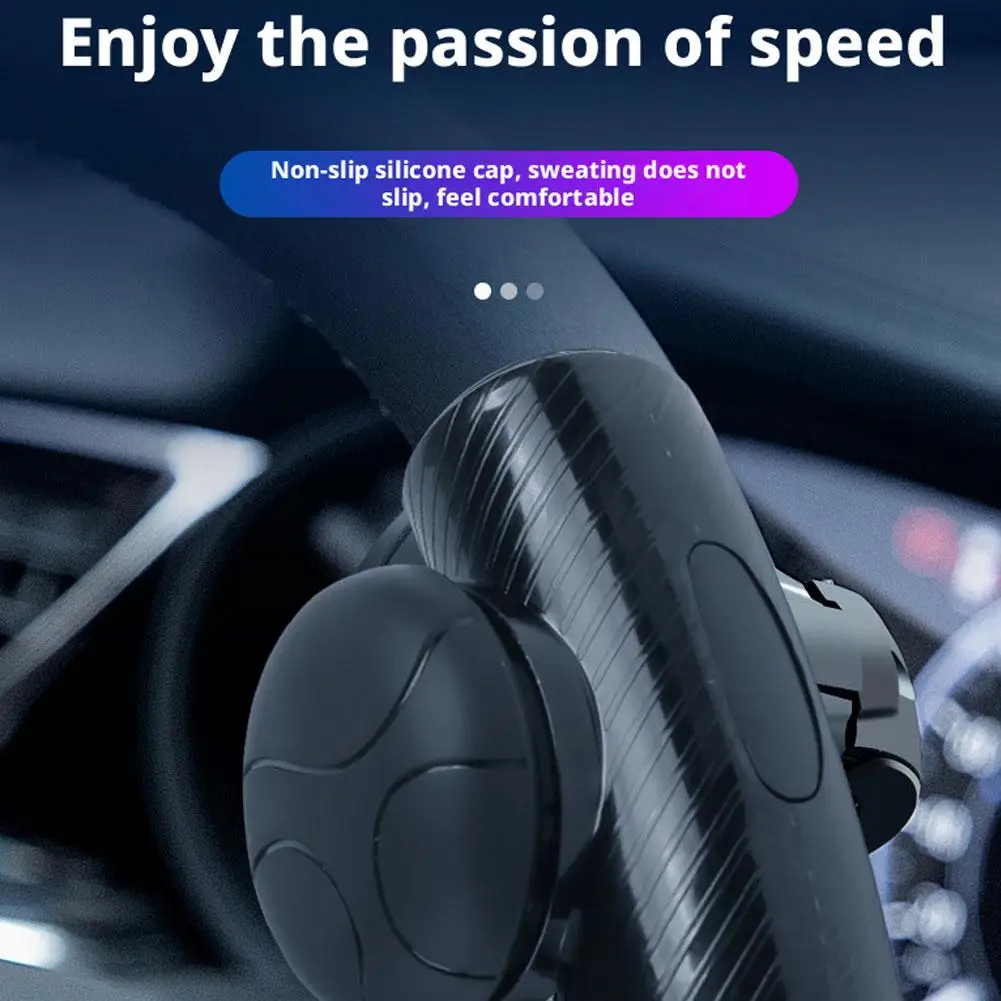 Penggandeng Kemudi Mobil Anti-selip Silikon 360 Knob Ball Power Steering Handle Ball Bearings Handle Aid Aksesoris Mobil