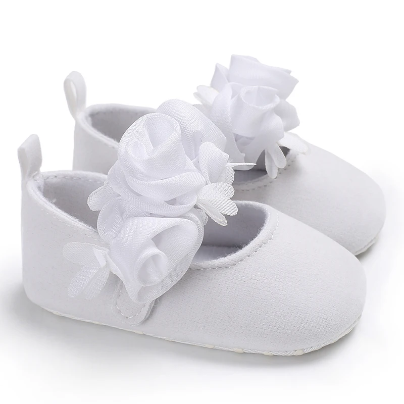 First Walker 0-18M Newborn Casual Shoes baby Bow Soft Sole Newborn Flower Decoration Mary Janes