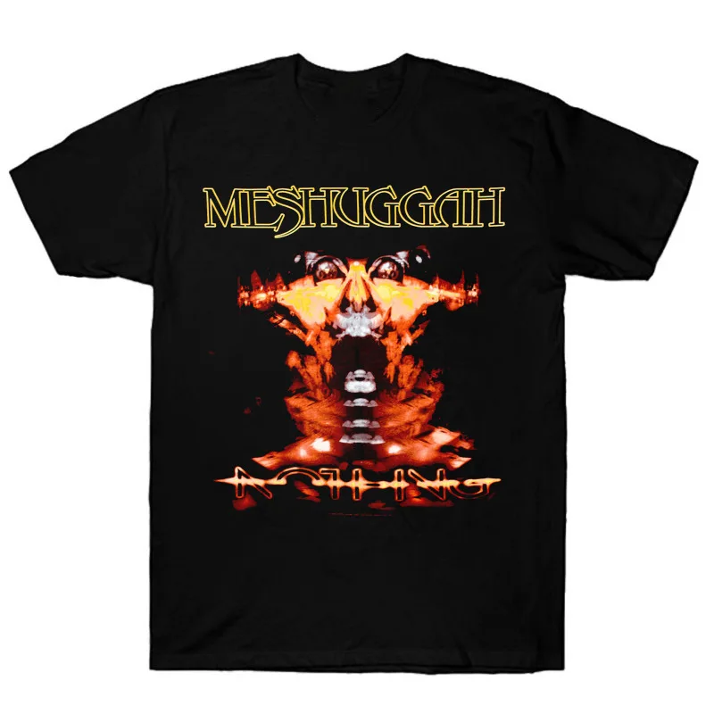 Meshuggah Nothing T-Shirt Short Sleeve Cotton Black Men Size S to 5XL BE1569