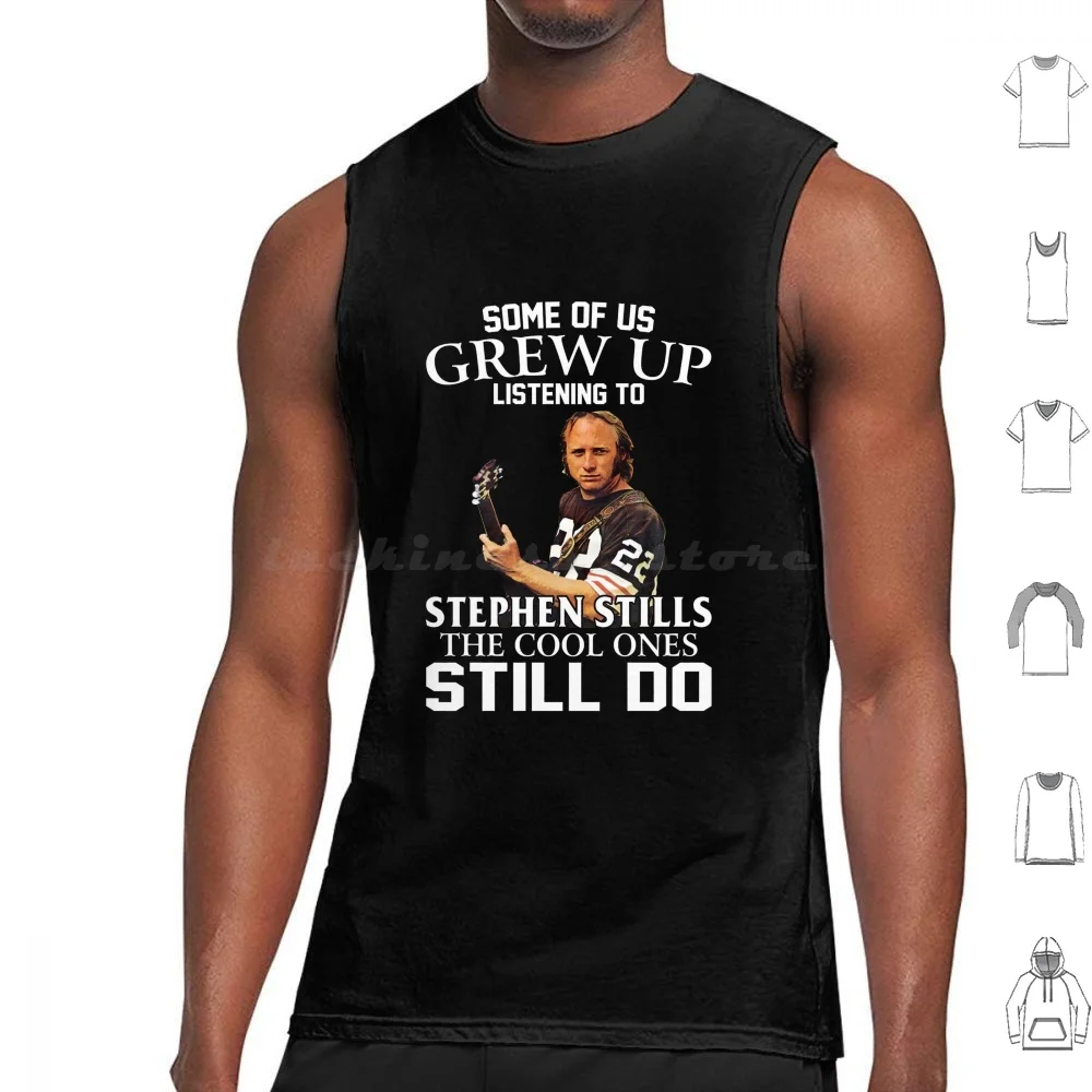 Some Of Us Grew Up Listening To Stephen The Cool Ones Still Do Tank Tops Print Cotton Queen Woodstock Bumblebee Stephen