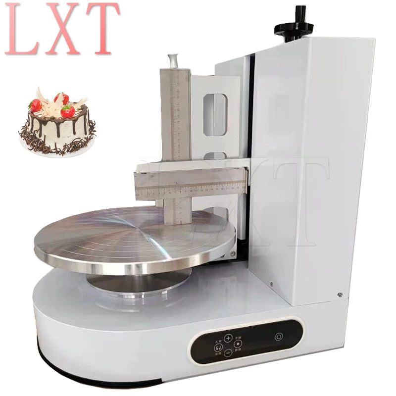 

Bakery Equipment Birthday Cake Automatic Decorating Cream Depositor Smoother Frosting Coating Icing Spreading Machine