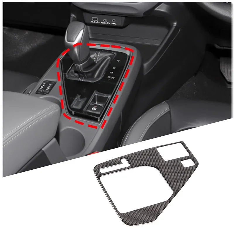 

For 2024 Subaru Crosstrek Soft Carbon Fiber Car Center Control Gear Panel Sticker Car Interior Protection Accessories