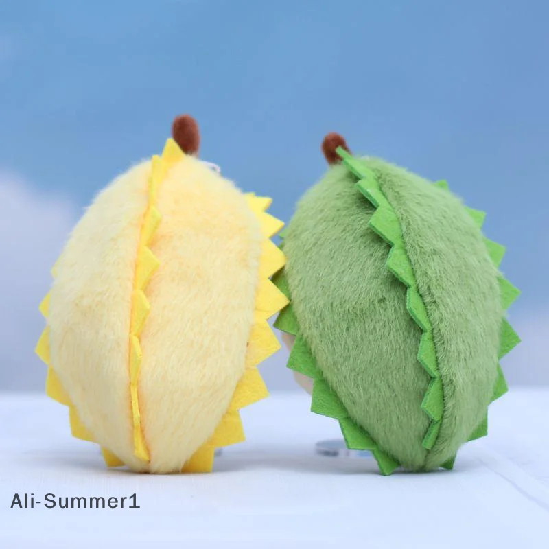 【E】1Pc Leuke Fruit Durian Hanger Knuffel Schooltas Hanger Pop Sleutelhanger Auto Sleutelhanger Hanger Paar Sleutelhanger Gift