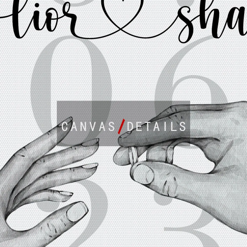 Lovers Personalized Poster Couple Names Date Custom Art Print Wedding Anniversary Wall Picture Canvas Painting Bedroom Decor