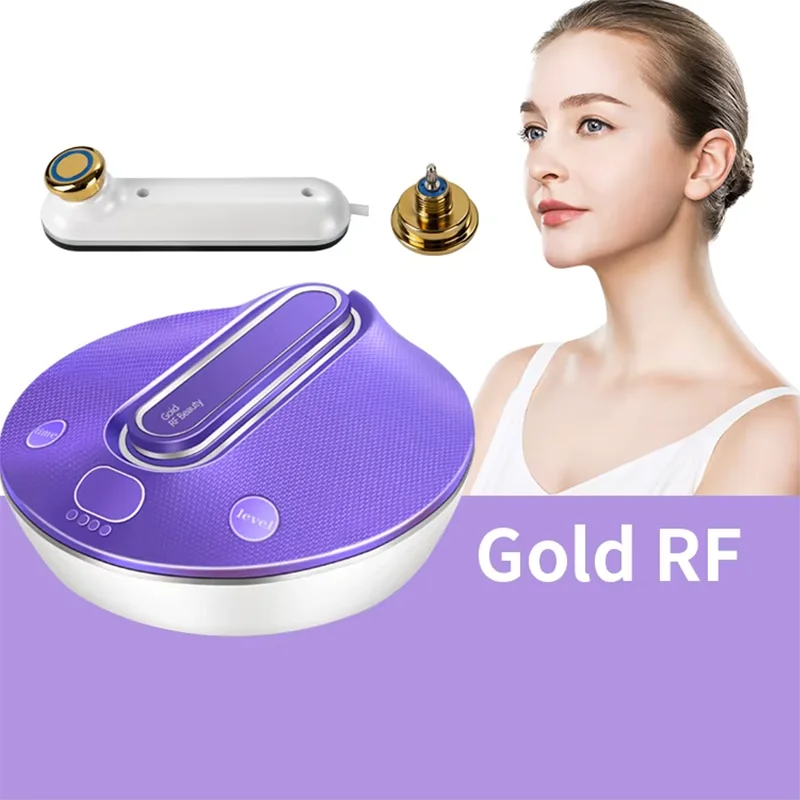 الذهب ثنائي القطب شد بشرة الوجه تجديد الاستخدام المنزلي إزالة التجاعيد الاستخدام المنزلي Rf الجمال