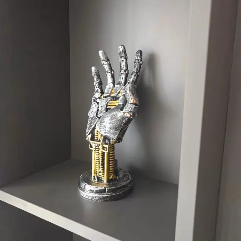 ذراع آلي من Cyberpunk بمقبض Xboxswitch لتخزين الكمبيوتر وحامل سطح المكتب من الراتنج لهدايا أعياد ميلاد الأولاد والهالوين