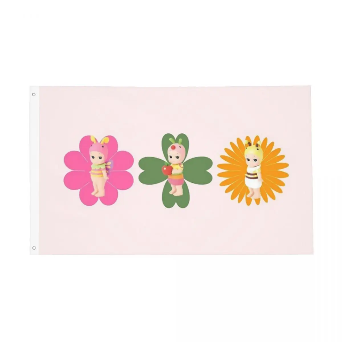 A Bugs World Sonny Angel Flag Decor 3x5FT Polyester Material Easy To Hang Fade Resistant Flowy Delicate