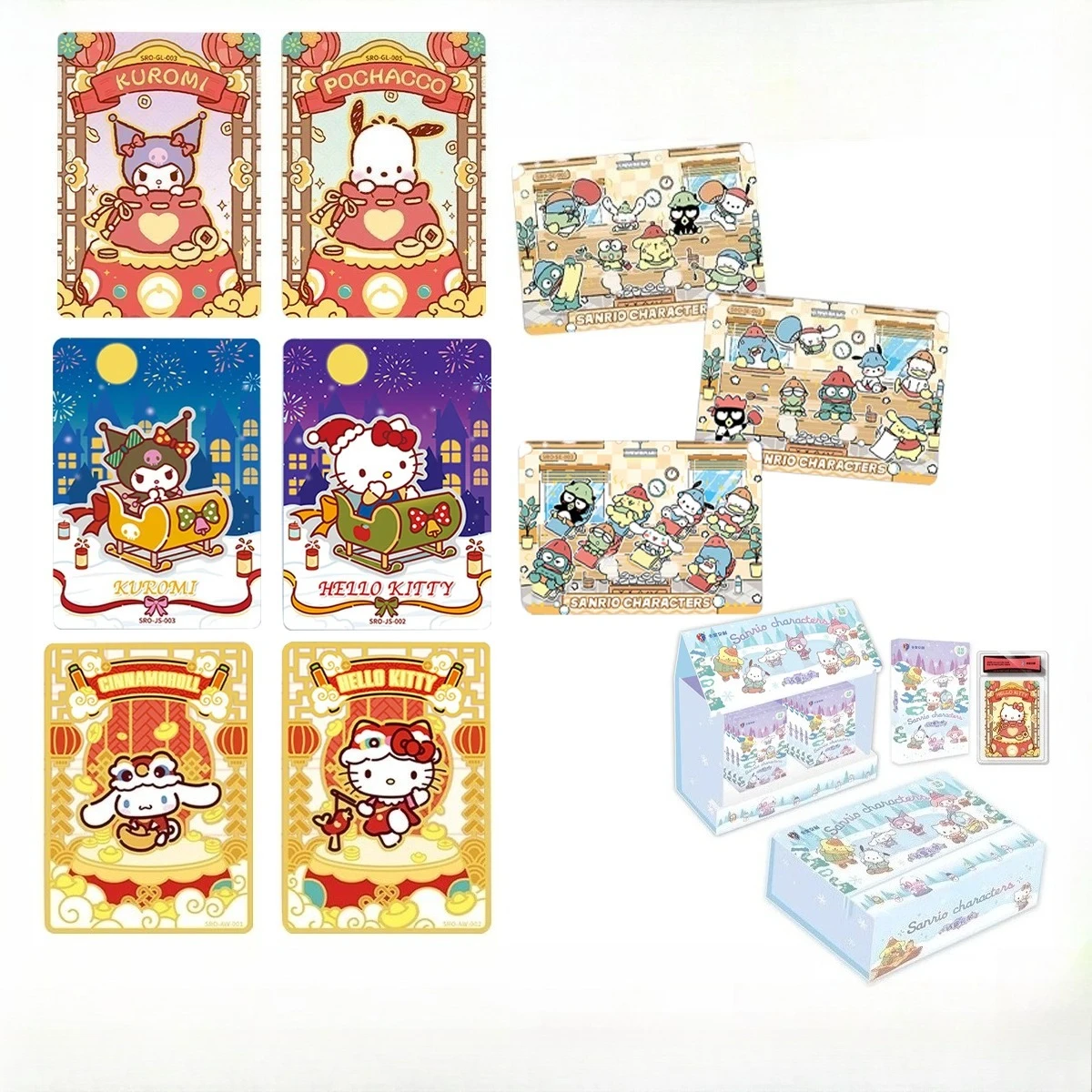 kabao-sanrio-characters-holiday-festival-themed-collectible-trading-cards-booster-box-hello-kitty-kuromi-cinnamoroll-pochacco