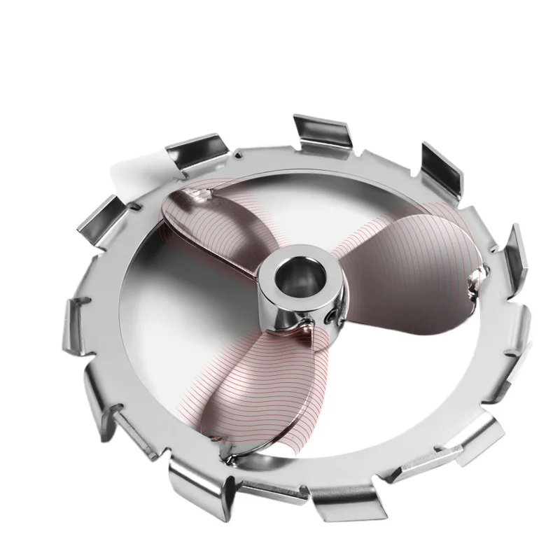 LMM Composite Ring Integrated Stainless Steel High Shear Triple Blade Stirring Propeller Disperse Disc Wheel Shaft