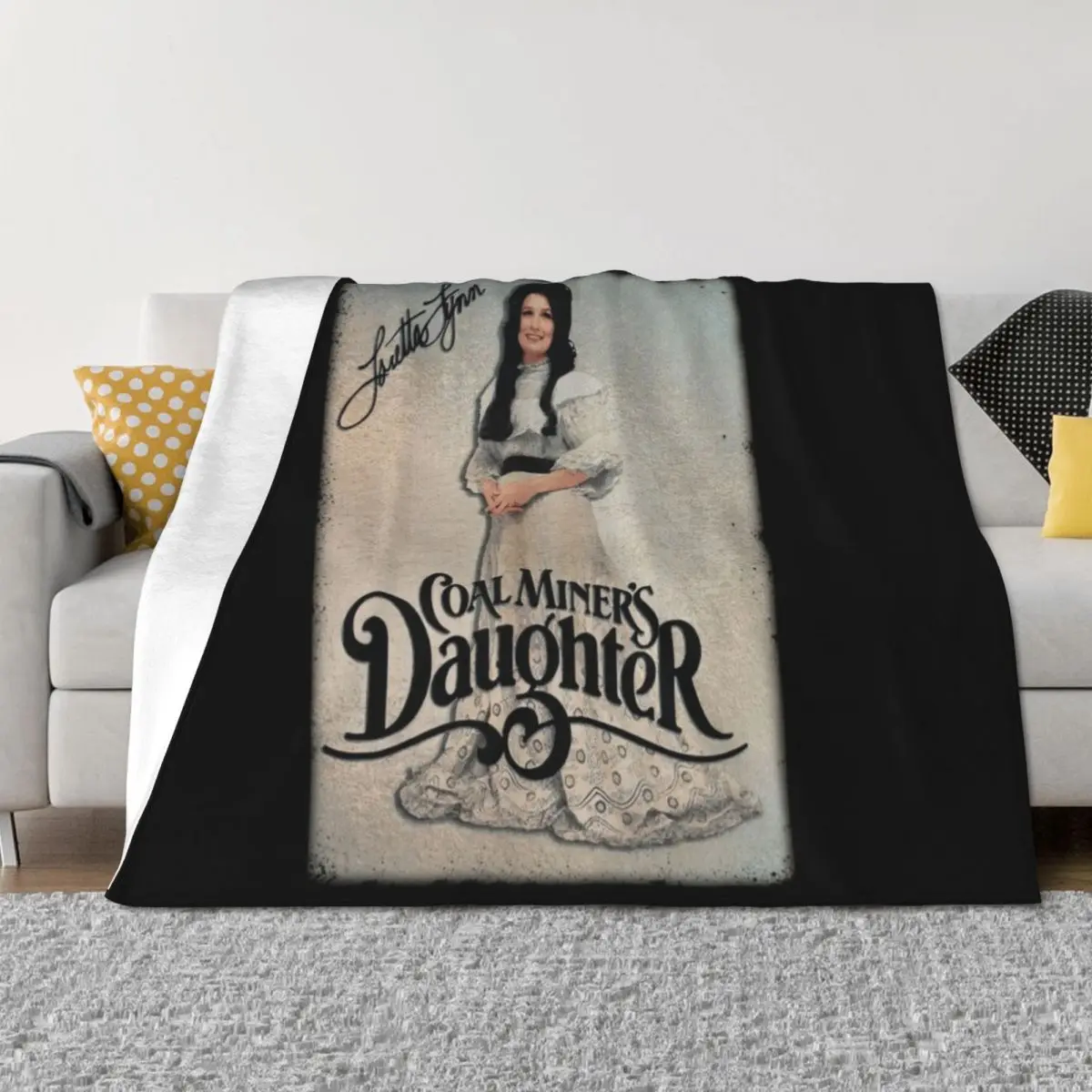 

Loretta Lynn signed Throw Blanket Sofa Quilt Bed covers cosplay anime for babies Blankets