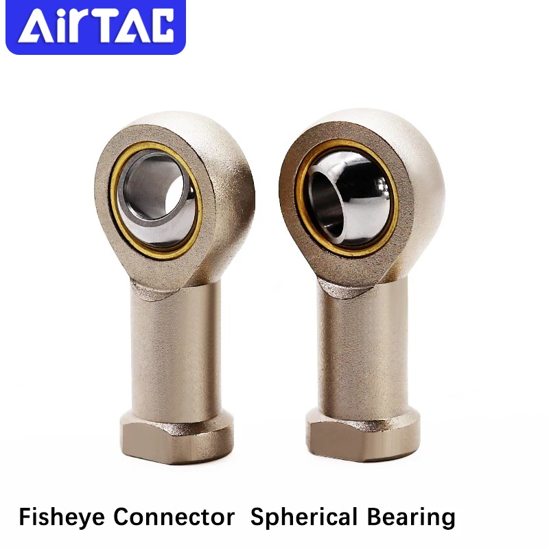 Airtac Original  F-M4/M5/M6/M8/M10 Ball Bearing Rod End Joint Bearing Internal Thread Metric Female Cylinder Fisheye Connector