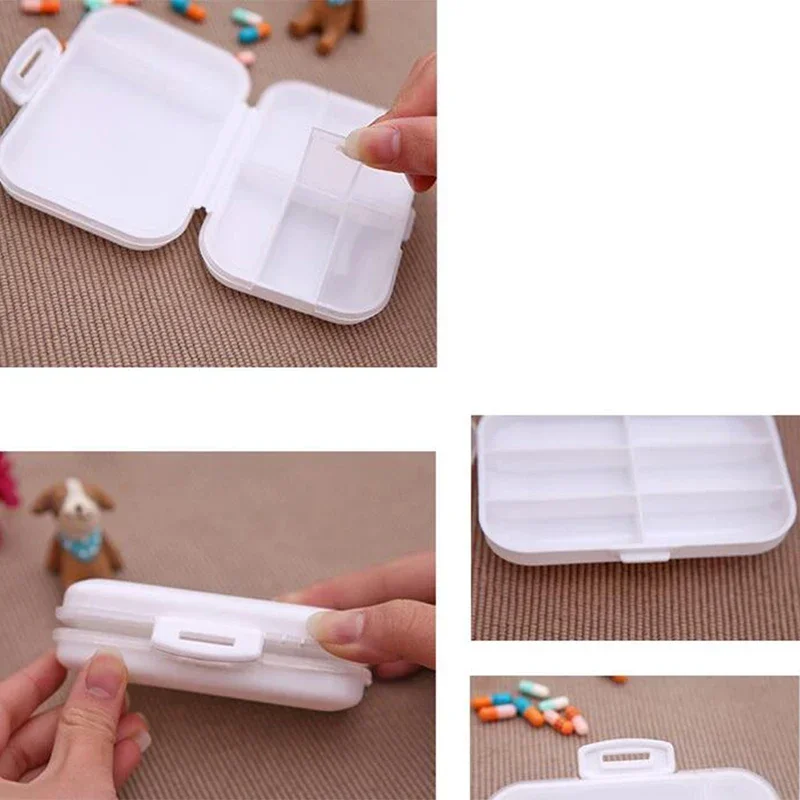 8 Grids Organizer Container For Tablets Travel Pill Box Small Box For Health Care Tools Portable Container For Medicines