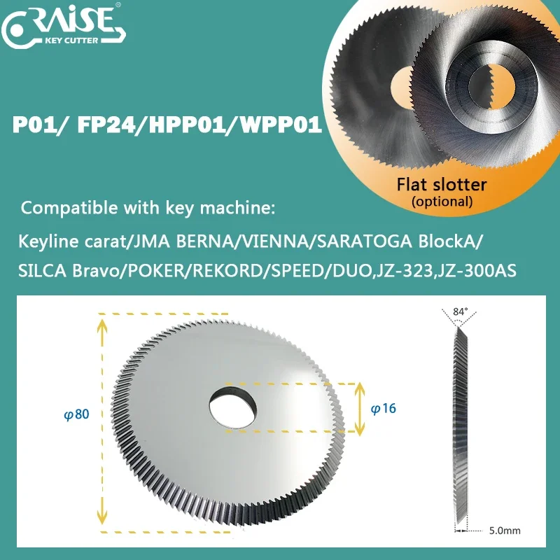 

P01 FP24 HPP01 Key Cutter Compatible With ILCO SILCA BRAVO DUO SPEED KEYLINE CARAT JMA BERNA Key Duplicator Locksmith Tools