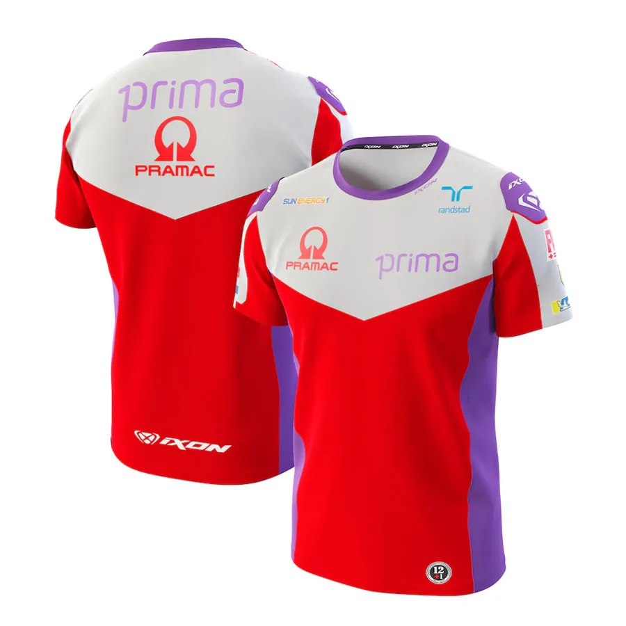 Camisetas de ciclismo transpirables de secado rápido para MOTO GP, equipo Premium PRAMAC de gran tamaño para deportes extremos al aire libre, gran oferta, 2024