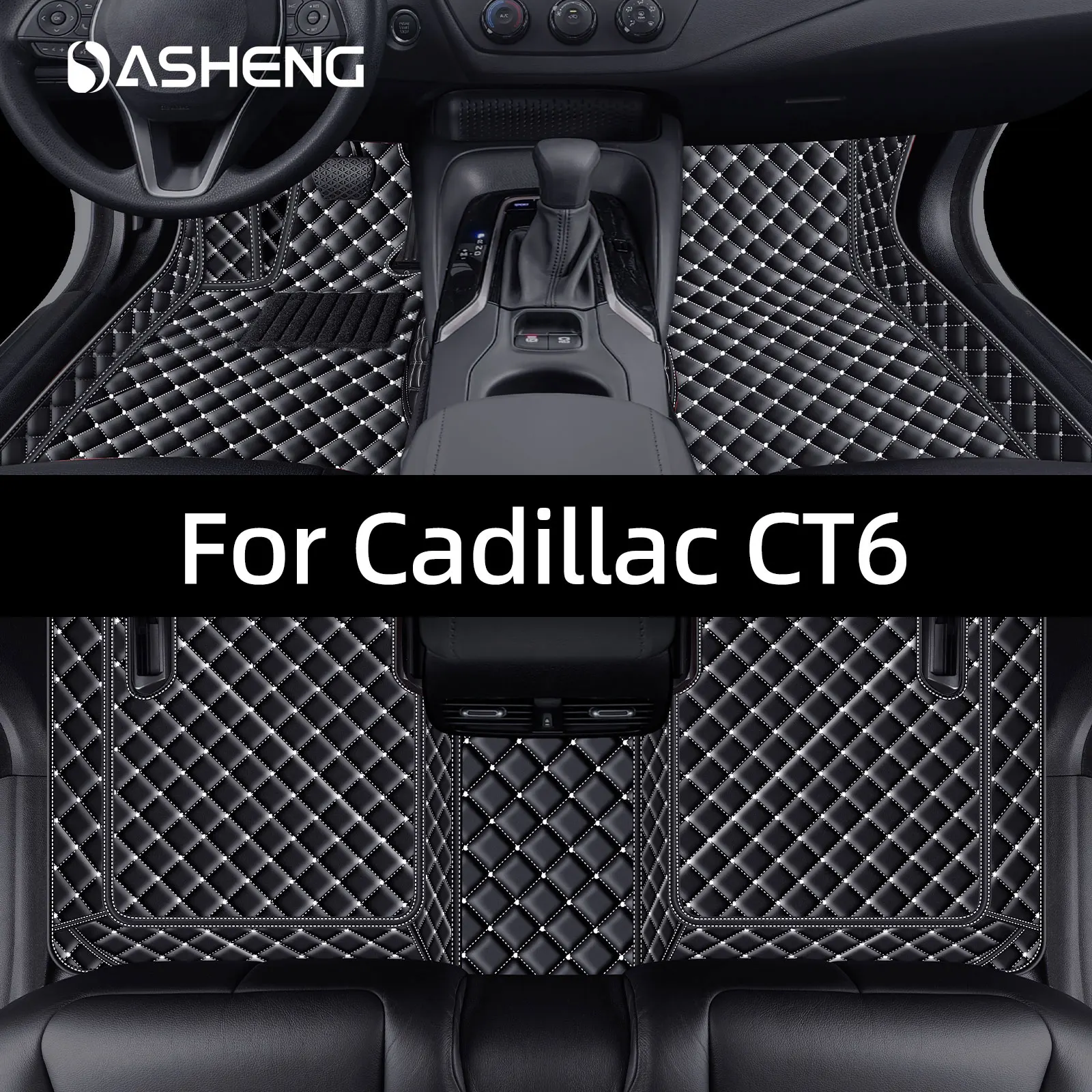 

Suitable For Cadillac CT6 Left Driving Seat Drive Car Foot Mat Advanced Leather Wear-resistant Car Interior Accessories