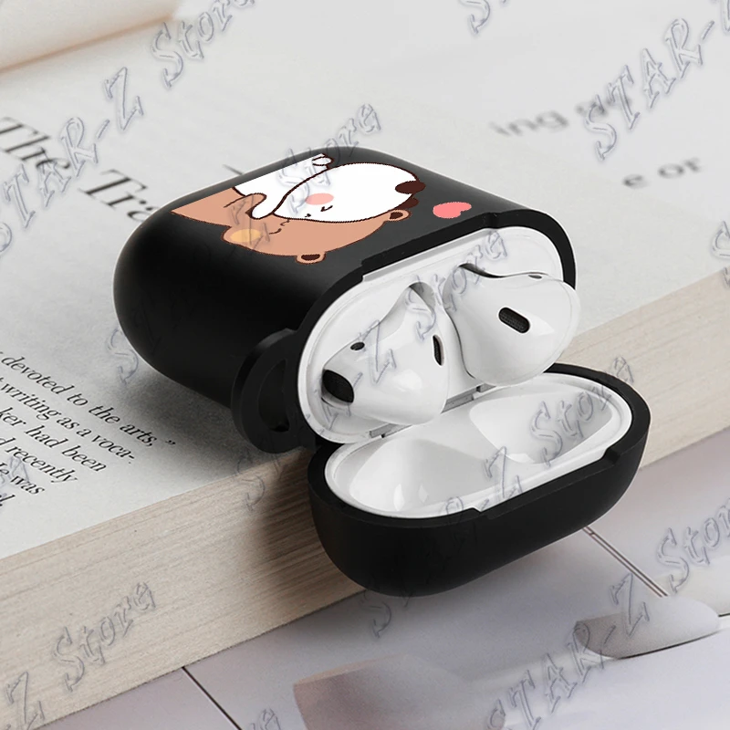 Capa de silicone macia para Apple Airpods, Baby Bear, Panda, Bubu Dudu, Fone de ouvido, Love, Shockproof, Air Pods Pro 2, 1, 3