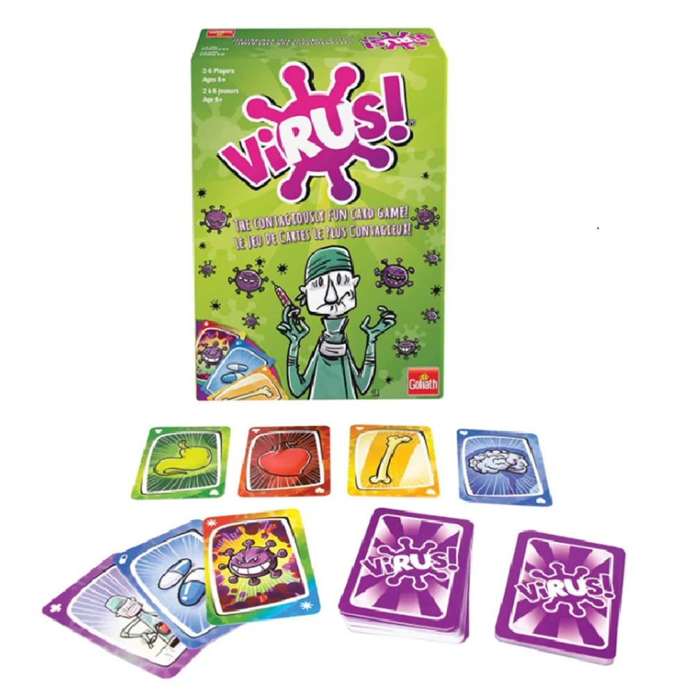 1PC Virus Virus Infection Card Parent-child Interaction Toy Family Gathering Card Game