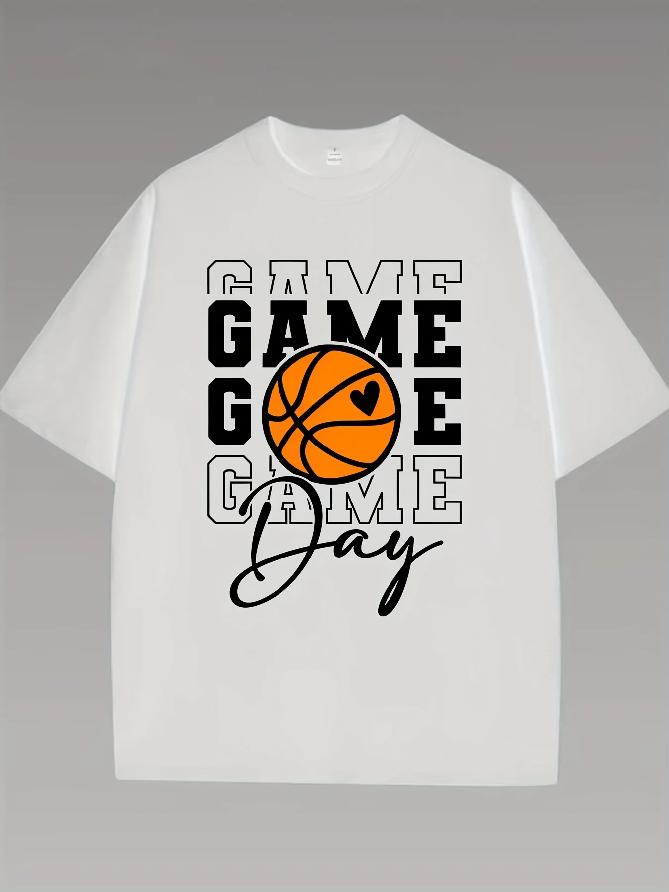 

Большая футболка с короткими рукавами и принтом «ИГРОВОЙ ДЕНЬ», модный летний топ для женщин