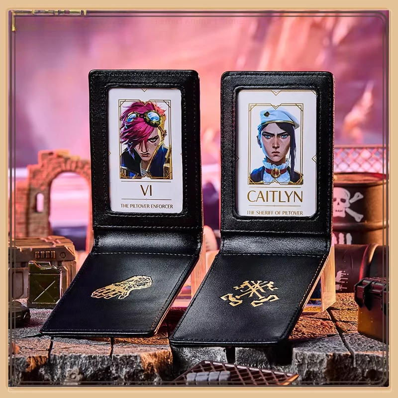 League LOL League Of Two Cities Series Piltover Police ID Card Holder Wei & Caitlin Game Peripherals