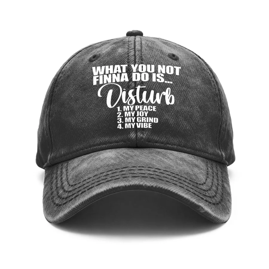 1 Vintage Washed Unisex Baseball Cap with the Slogan 
