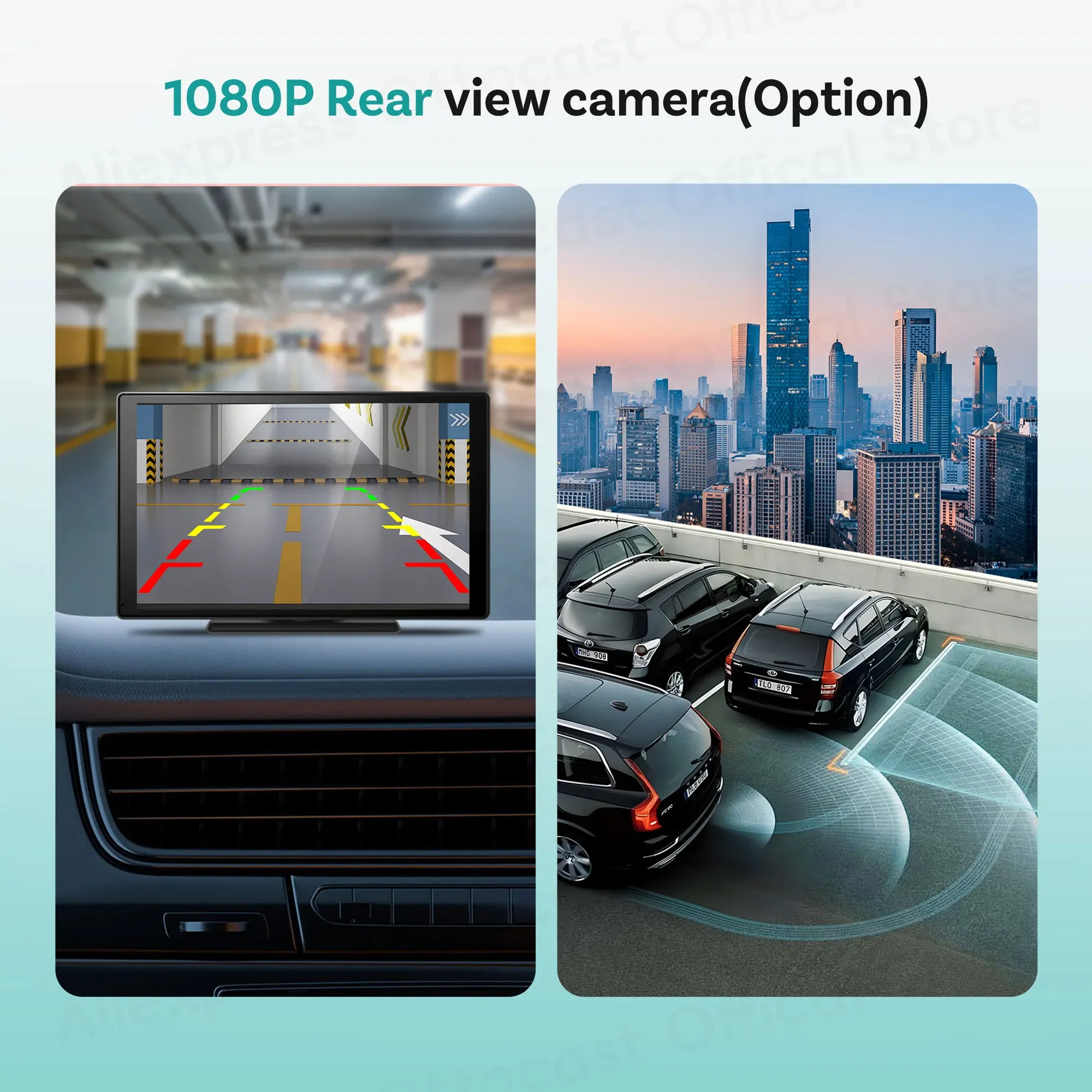 Ottocast Express 9 "Android Car Touch Screen Wireless CarPlay Android Auto لـ Netflix Youtuber Tik Tok ملحقات السيارة العامة
