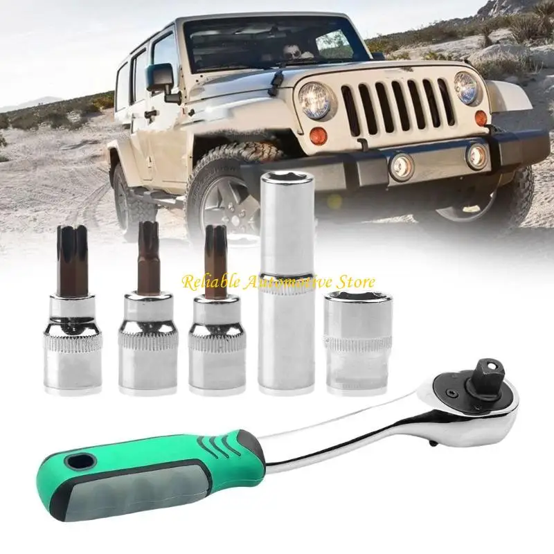 

M68B Automotive Hand Toolkit Offroads Vehicle Maintenance Ratchets Wrench for Quick Door & Top Handling Removal Installation