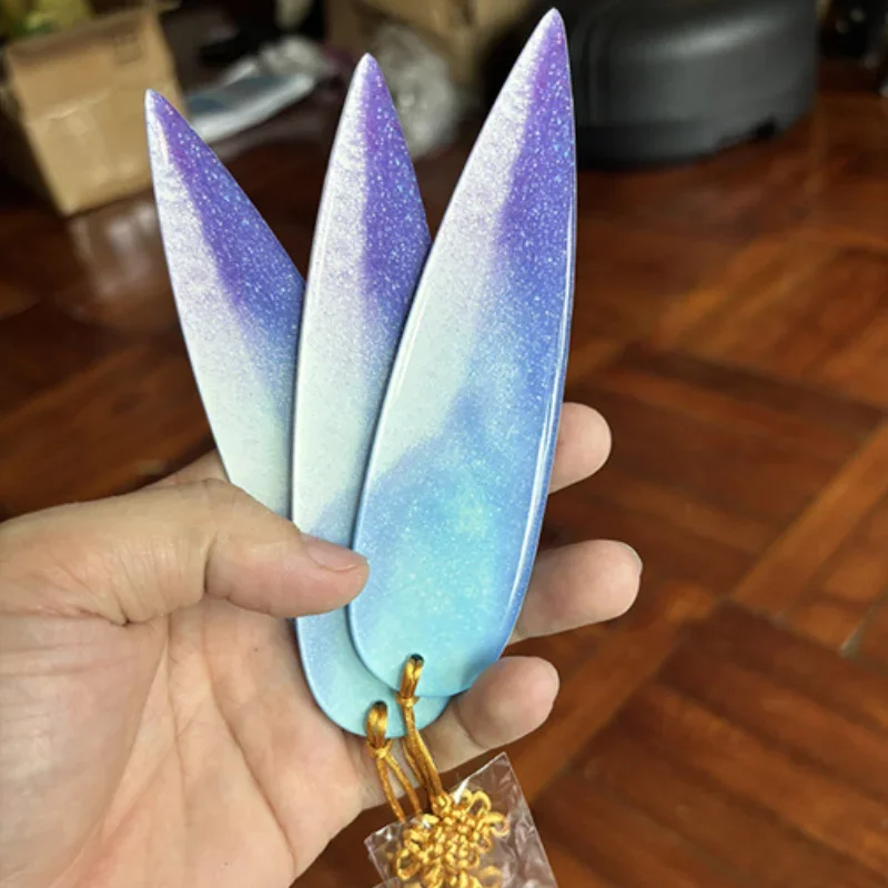 Blue Pink Darts Throwing Knife Three-Pack, Cosplay , Fantasy Accessory, Halloween Costume, Movie Collectible Party Gift