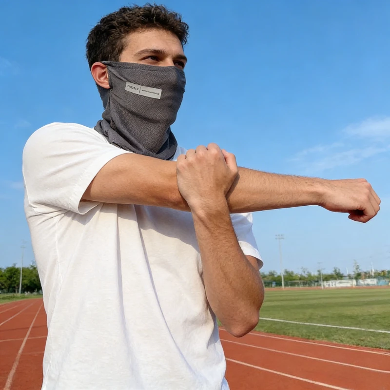 Immagine 3: Maschera protettiva UV per ciclismo e guida estiva, modello ampio