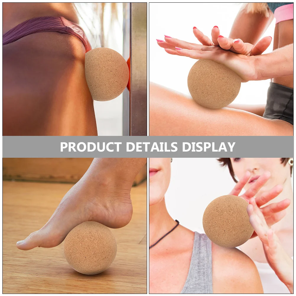 

Cork Massage Ball High Density Yoga Roller Comfortable Muscle Massager Fitness Myofascial Release Cork Ball Yoga Roller