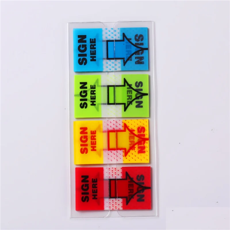 2000Pcs Sign Here Stickers,Labels Stickers Adhesive Sign Here Tabs Sign Post Here Flags(4 Colors)