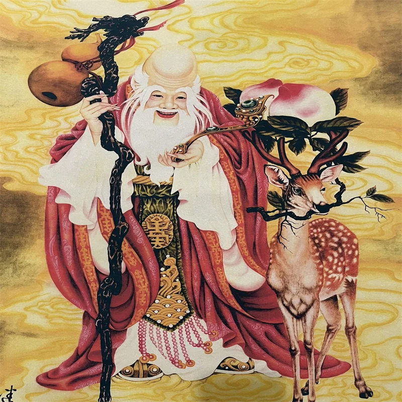 Liu Jilu's Birthday Star Chart Calligraphy And Painting- China Celebrity calligraphy and painting