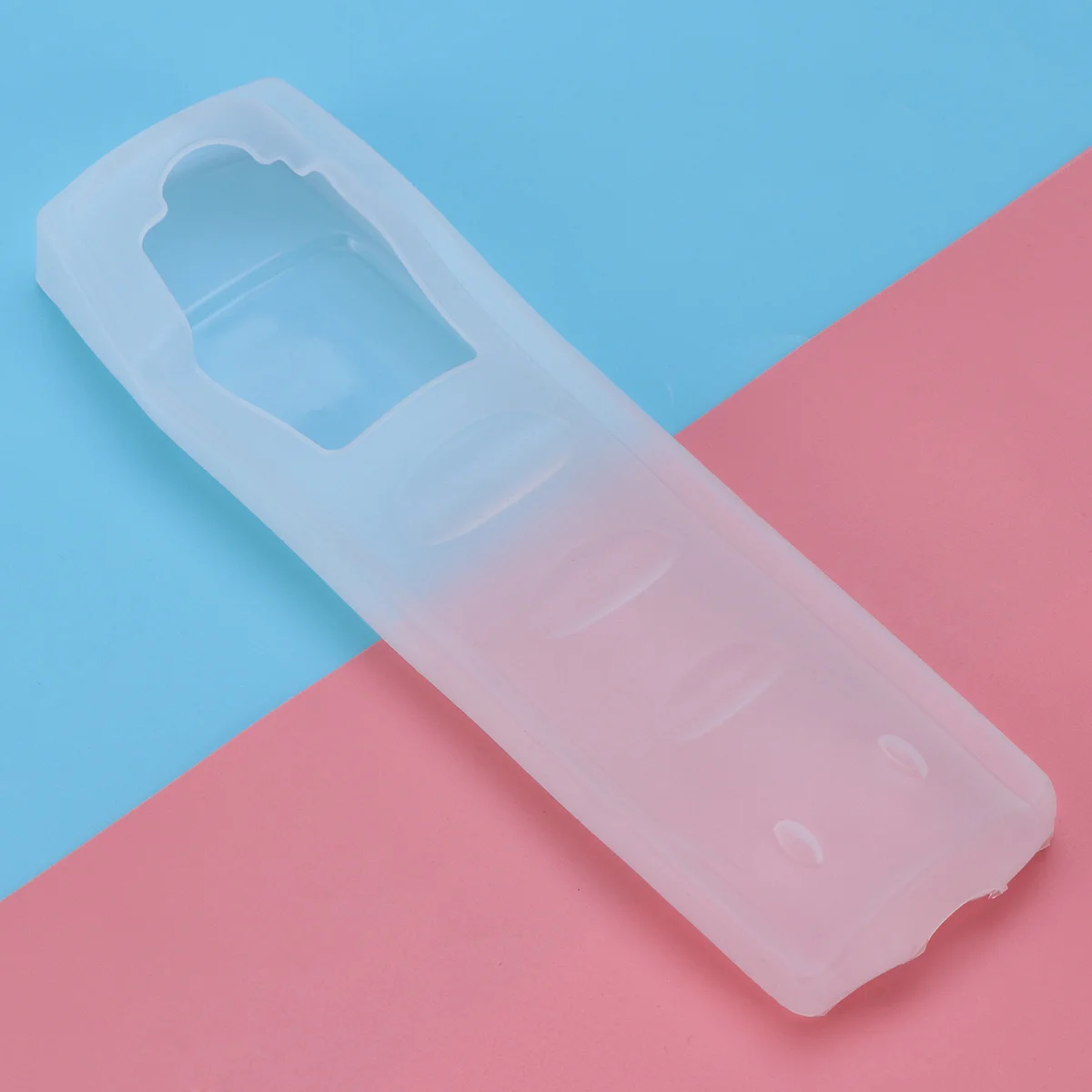 

High Quality Transparent Silicone Remote Protective Cover Flexible Soft Dustproof Storage Bag 18.5x5x2cm Remote Holder