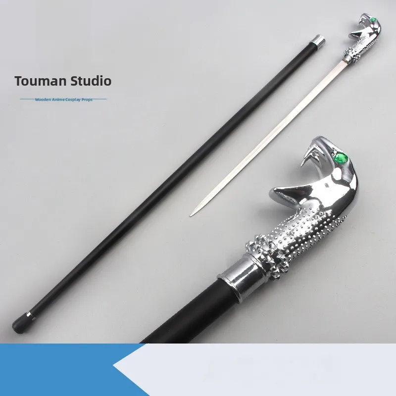 cos-lucius-snake-head-cudgel-metal-walking-stick-malfoy-magic-wand-unsharpened-prop-from-film-and-tv