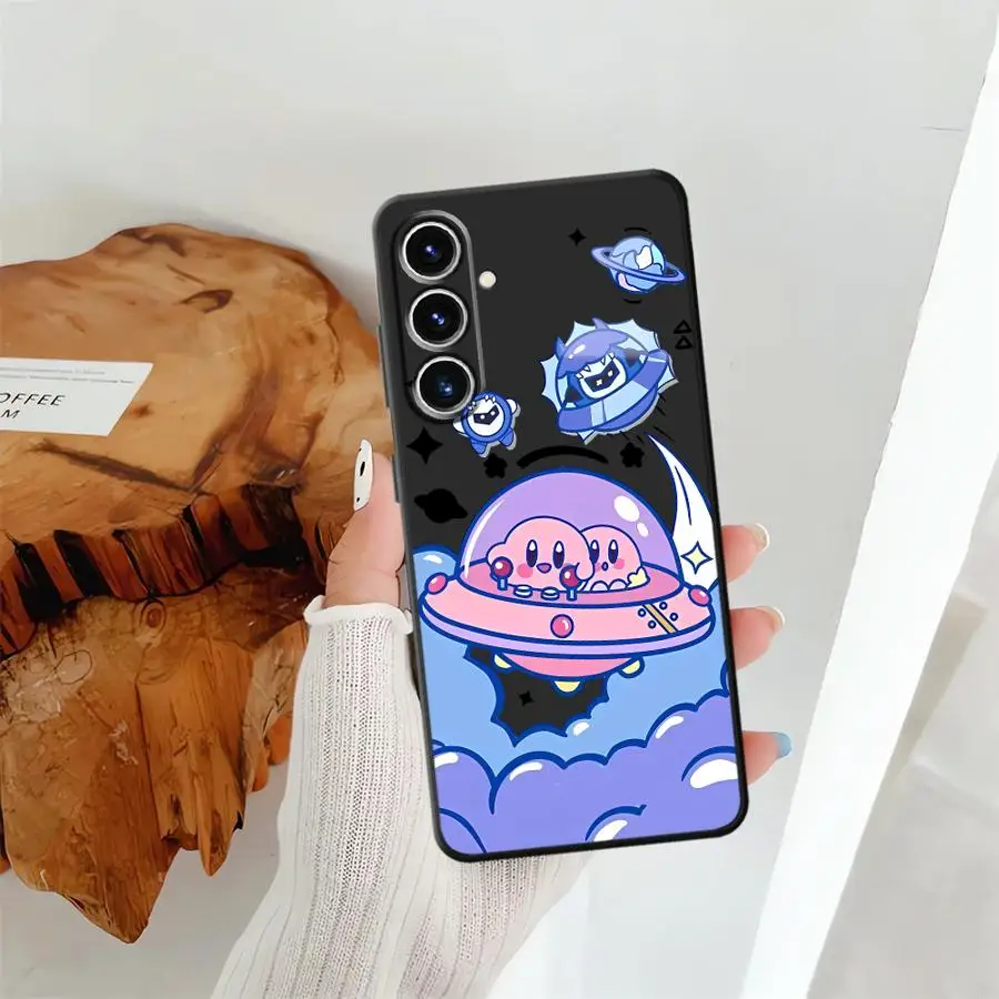 Preto macio caso capa de telefone para samsung galaxy a41 a36 a26 a72 a25 a71 a24 a55 a51 a73 a23 a53 a35 a22 a52 a32 estrelas dos desenhos animados