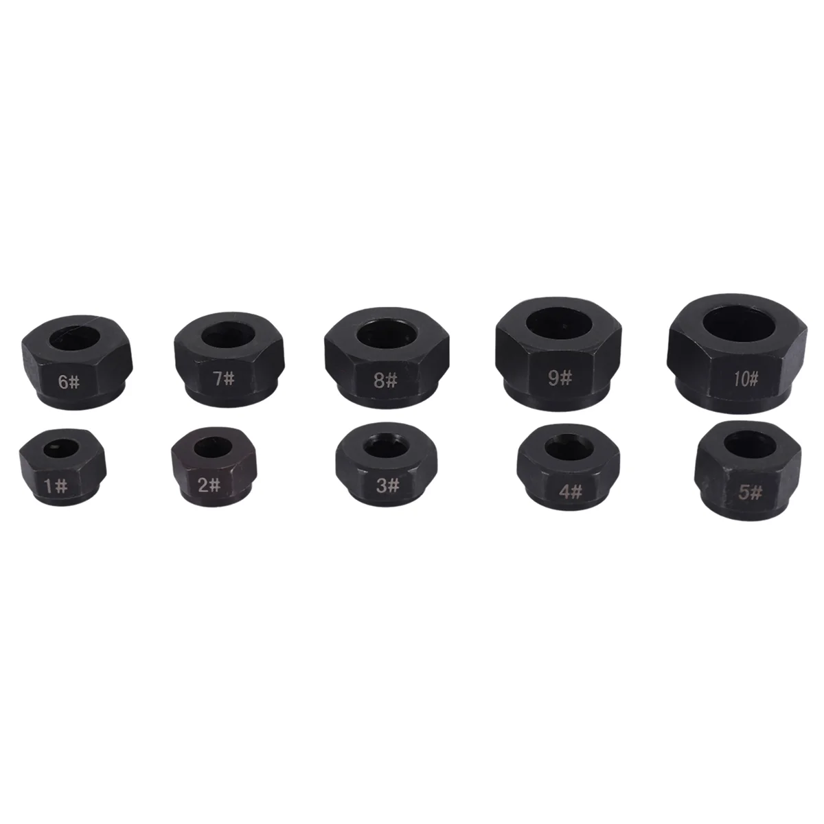 

A88M 10Pcs Damaged Nut Bolt Remover Stud Extractor Set Metric Broken Bolt Removal Kit