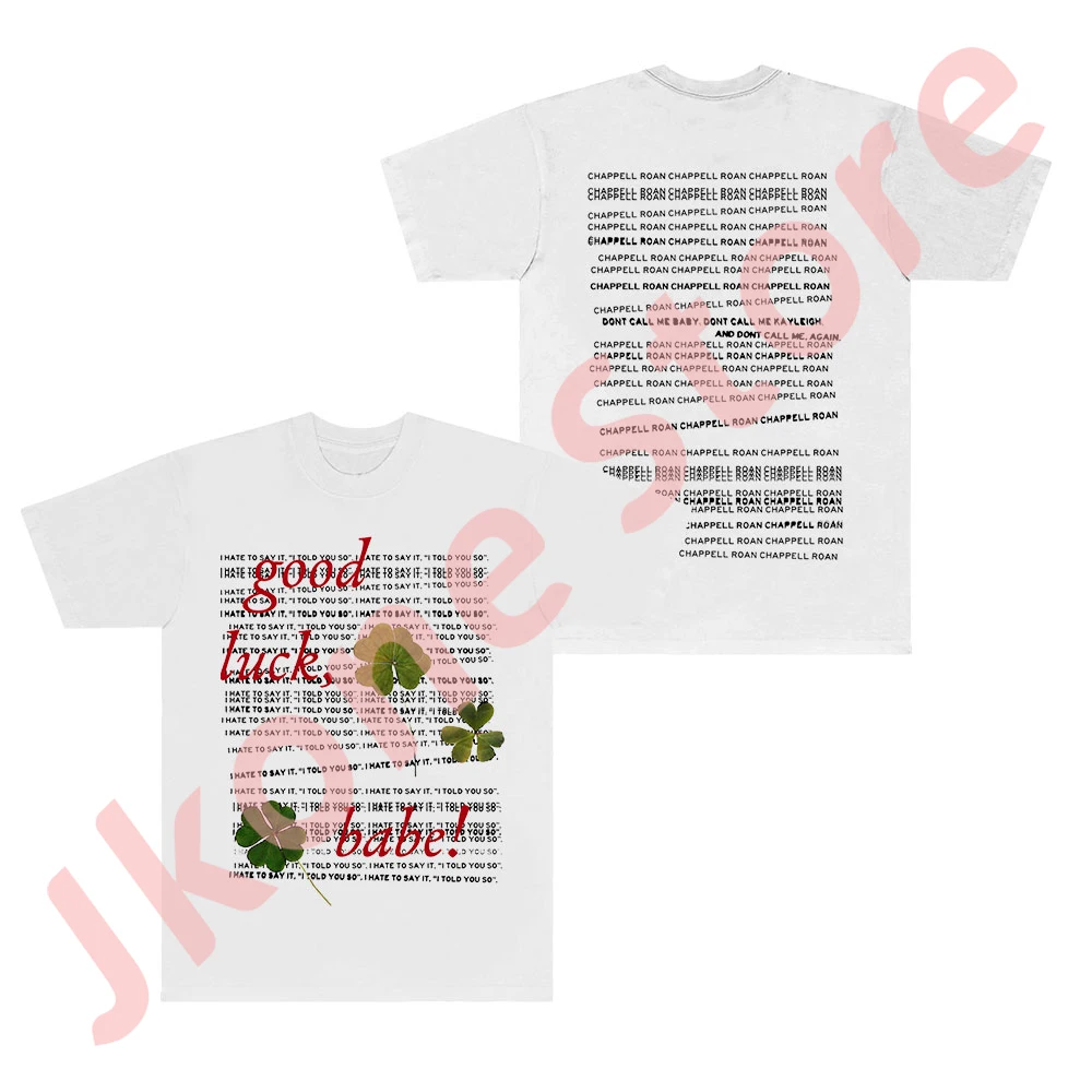 Chappell Roan Good Luck T-shirts Midwest Princess Tour Merch Tee Summer Women Men Fashion Crewneck Short Sleeve