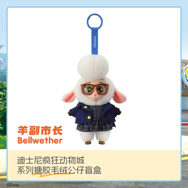 Boîte aveugle en vinyle Disney Zootopia, personnage de dessin animé mignon, pendentif Surprise en peluche, jouet boîte mystère, jouets tendance, cadeau de noël